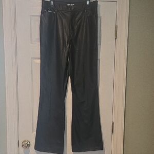 Nasty Gal Sleek Black Flare Pants